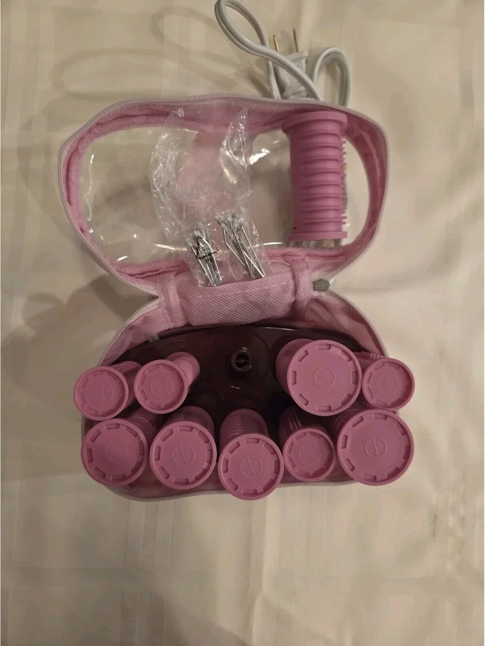 Conair Instant Heat Compact Hot Pink Roller Set Of 10 With Clips
